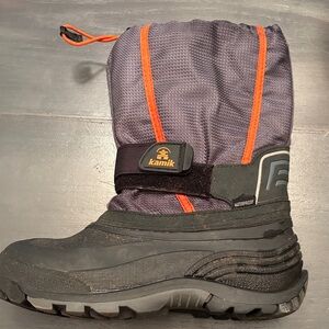 Kamik Grey and Orange Snow Boots